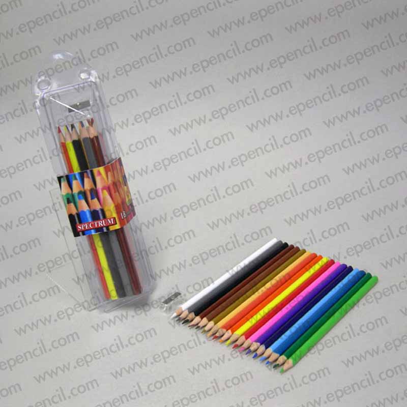 28) 18pcs Colour Pencil in Tri Clamshell