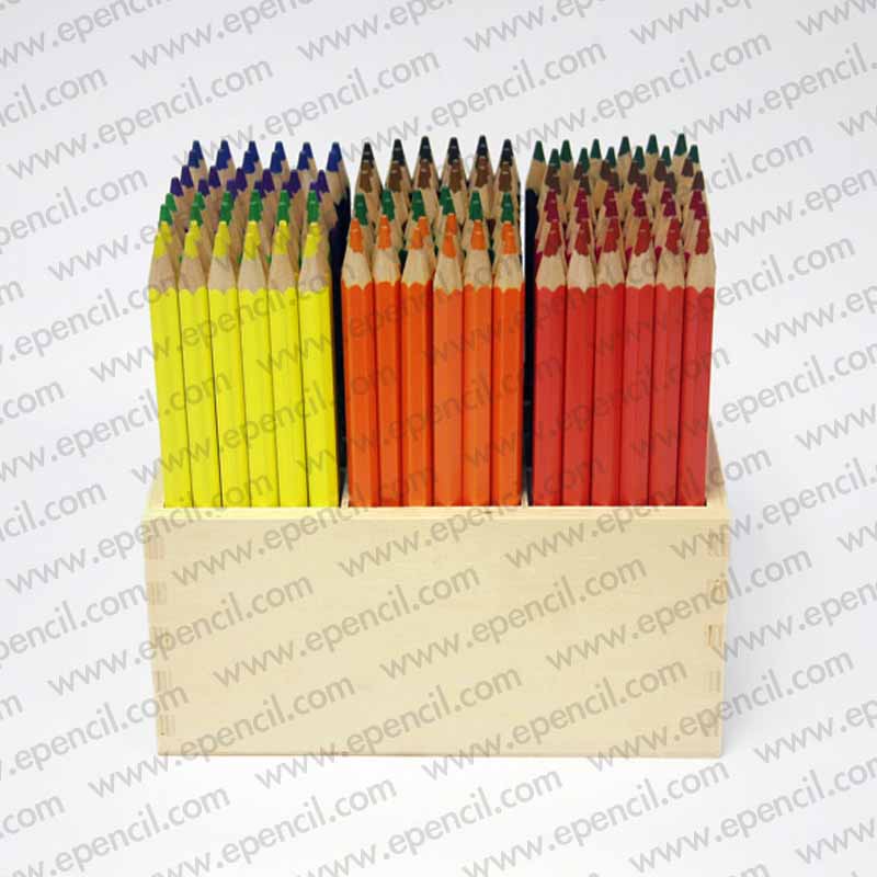 37) 144pcs 10mm Colour Pencil in Wooden Box