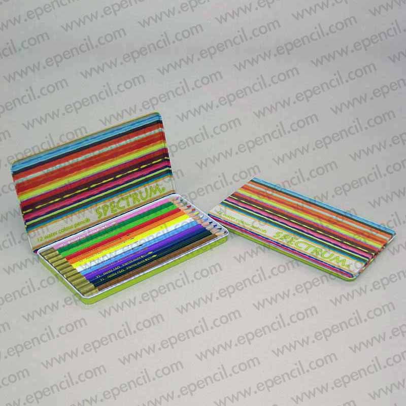 52) 12pcs Water Colour (Aqua) Pencil in Tin Box