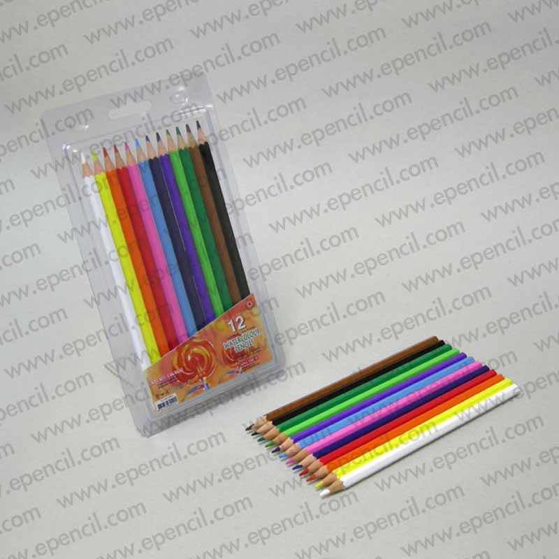 55) 12pcs Water Colour (Aqua) Pencil in Clamshell