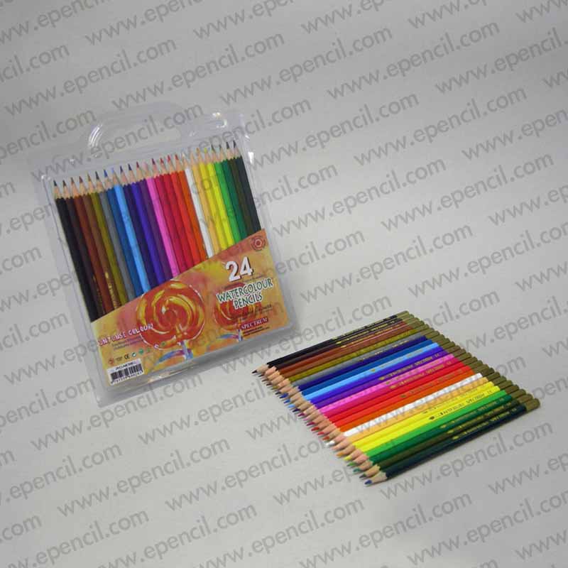 56) 24pcs Water Colour (Aqua) Pencil in Clamshell