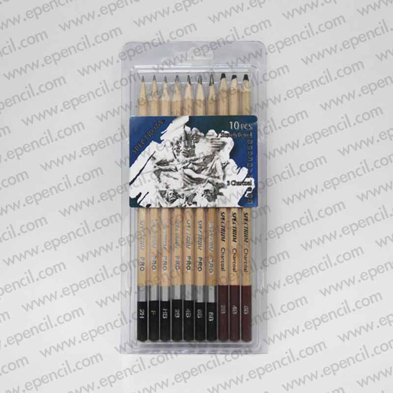 81) 10pcs Sketch Set in PVC Clamshell