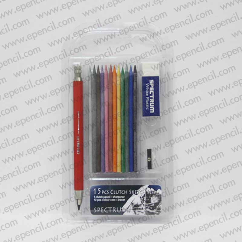 82) 15pcs Clutch Sketch Set in PVC Clamshell