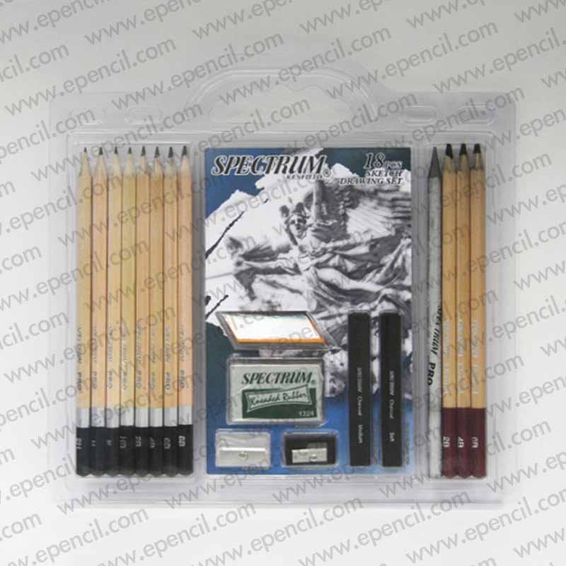 84) 18pcs Sketch Set in PVC Clamshell