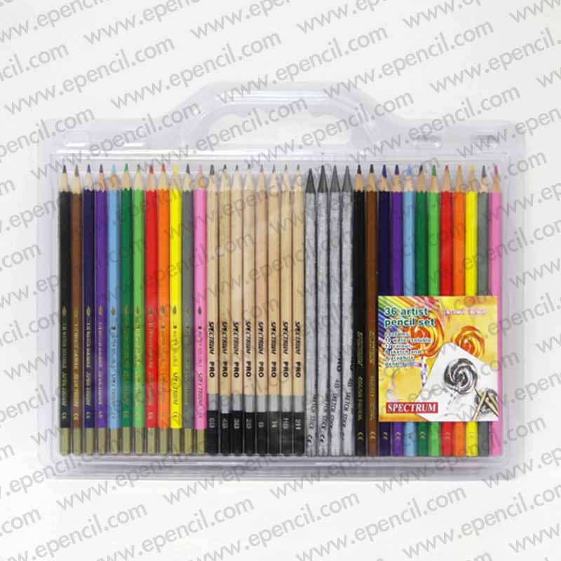 88) 36pcs Artist Set in PVC Clamshell