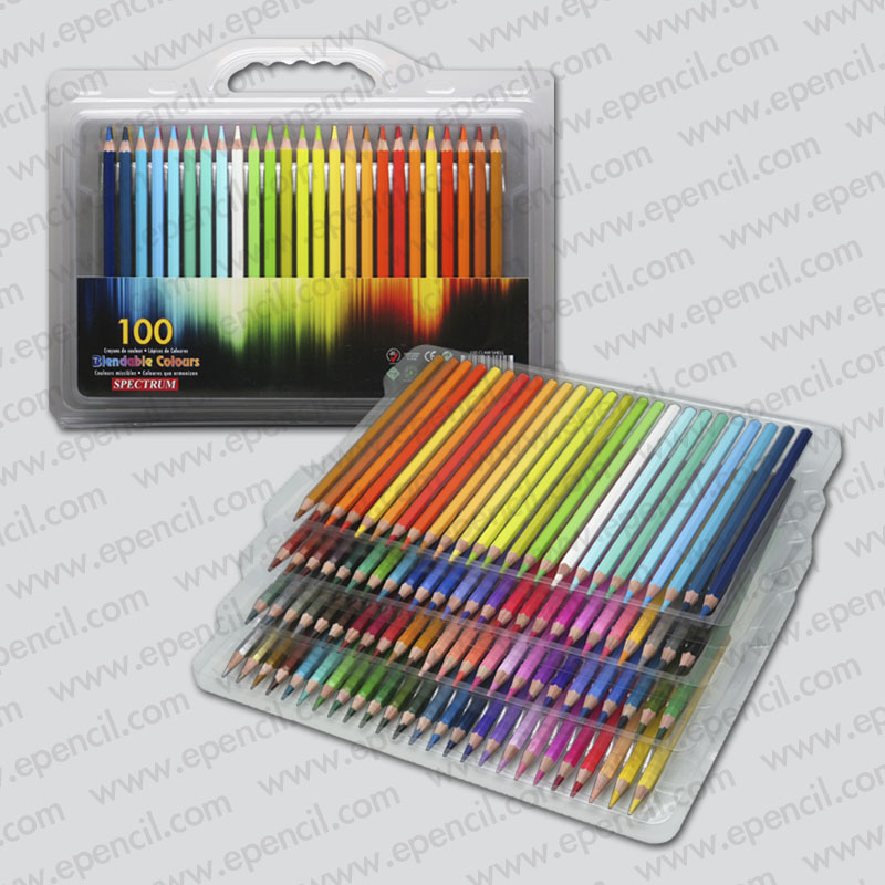 68) 100pcs Colour Pencil in Clamshell