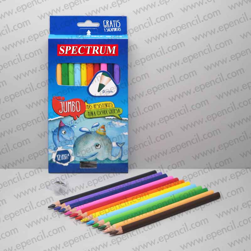 154) 12pcs Colour Pencil + Sharpener in Paper Box