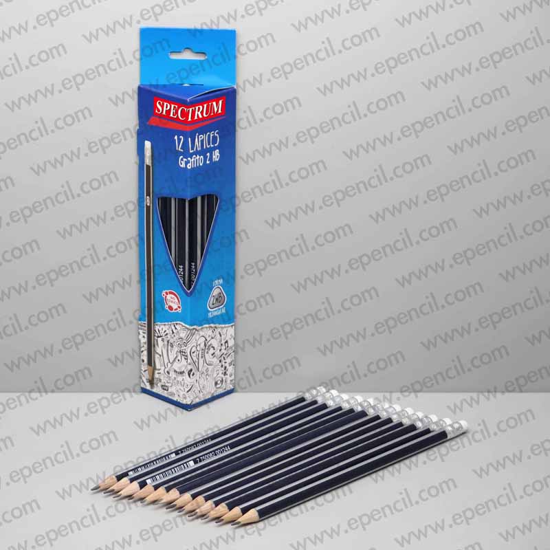 164) 12pcs 2HB Pencil with Eraser in Paper Box